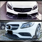 Mercedes C-class W205 2014–2021 Frontläpp till främre stötfångare V4 (för SD C63 AMG 2015-2019, kolfiber) foto 6