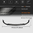 Mercedes C-class W205 2014–2021 Frontläpp till främre stötfångare V4 (för SD C63 AMG 2015-2019, kolfiber) foto 7