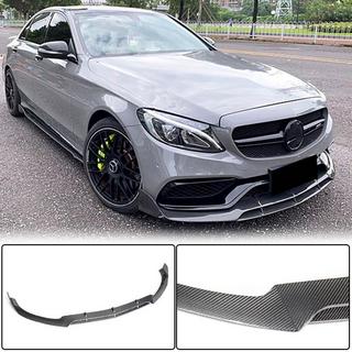 Frontläpp till främre stötfångare V4 (för SD C63 AMG 2015-2019, kolfiber) foto 2