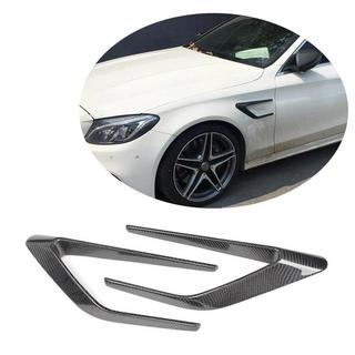 Kolfiber skärmbreddare för framskärmar (för SD C63 AMG 2015-2019, Carbon) foto 1