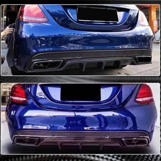 Bakre stötfångardiffusor (för SD C43/C63 AMG 2015-2019, kolfiber) foto 3