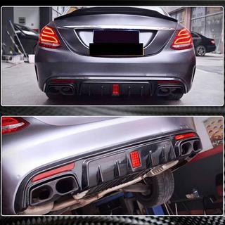 Bakre stötfångardiffusor V1 (för SD C43/C63 AMG 2015-2019, kolfiber) foto 3