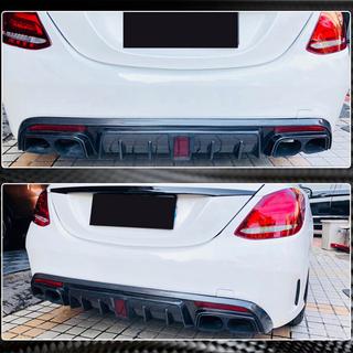 Bakre stötfångardiffusor V1 (för SD C43/C63 AMG 2015-2019, kolfiber) foto 4