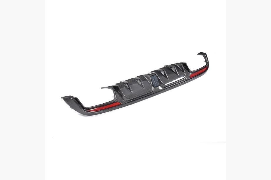 Mercedes C-class W205 2014–2021 Bakre stötfångardiffusor V1 (för SD C43/C63 AMG 2015-2019, kolfiber) Image
