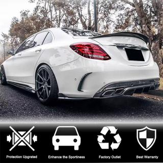 Bakre stötfångarflaps Flap (för SD C43/C63 AMG 2015-2019, kolfiber) foto 2