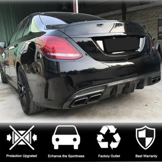 Bakre stötfångardiffusor V3 (för SD C43/C63 AMG 2015-2019, kolfiber) foto 2