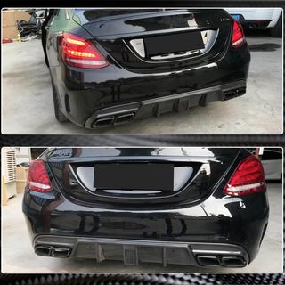 Bakre stötfångardiffusor V3 (för SD C43/C63 AMG 2015-2019, kolfiber) foto 3