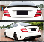 Mercedes C-klass W204 2007–2015 Bakre stötfångarspoiler med diffuser (för C63 AMG 2012-2014, kolfiber) foto 2