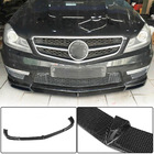 Mercedes C-klass W204 2007–2015 Frontspoilerläpp Lip V1 (för AMG 2012-2014, kolfiber) foto 1