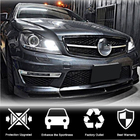 Mercedes C-klass W204 2007–2015 Frontspoilerläpp Lip V1 (för AMG 2012-2014, kolfiber) foto 2