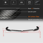 Mercedes C-klass W204 2007–2015 Frontspoilerläpp Lip V1 (för AMG 2012-2014, kolfiber) foto 5