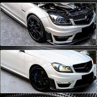 Frontläppar till främre stötfångaren (för AMG 2012-2014, kolfiber) foto 3