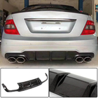 Mercedes C-klass W204 2007–2015 Bakre stötfångardiffusor V1 (för AMG SD/Coupe 2012-2014, kolfiber) foto 1