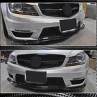 Mercedes C-klass W204 2007–2015 Frontläpp till främre stötfångare Lip V2 (för AMG 2012-2014, dry carbon) foto 3