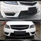 Mercedes C-klass W204 2007–2015 Frontläpp till främre stötfångare Lip V2 (för AMG 2012-2014, dry carbon) foto 4