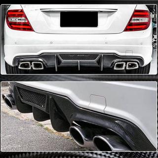 Bakre stötfångardiffusor V4 (för AMG SD/Coupe 2012-2014, kolfiber) foto 3