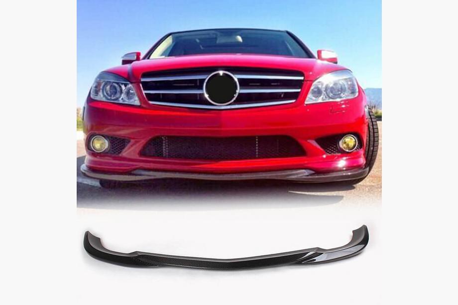 Mercedes C-klass W204 2007–2015 Frontläpp till främre stötfångare (för AMG-Line 2008-2011, kolfiber) Foto 1