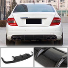 Mercedes C-klass W204 2007–2015 Bakre stötfångardiffusor V3 (för AMG SD 2008-2011, kolfiber) foto 1