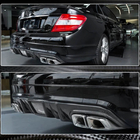 Mercedes C-klass W204 2007–2015 Bakre stötfångardiffusor V4 (för AMG SD 2008-2011, Carbon) foto 3