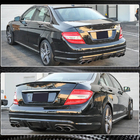 Mercedes C-klass W204 2007–2015 Bakre stötfångardiffusor V4 (för AMG SD 2008-2011, Carbon) foto 4