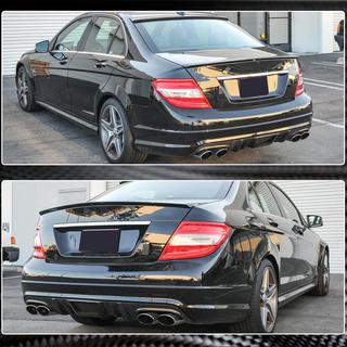 Bakre stötfångardiffusor V4 (för AMG SD 2008-2011, Carbon) foto 4