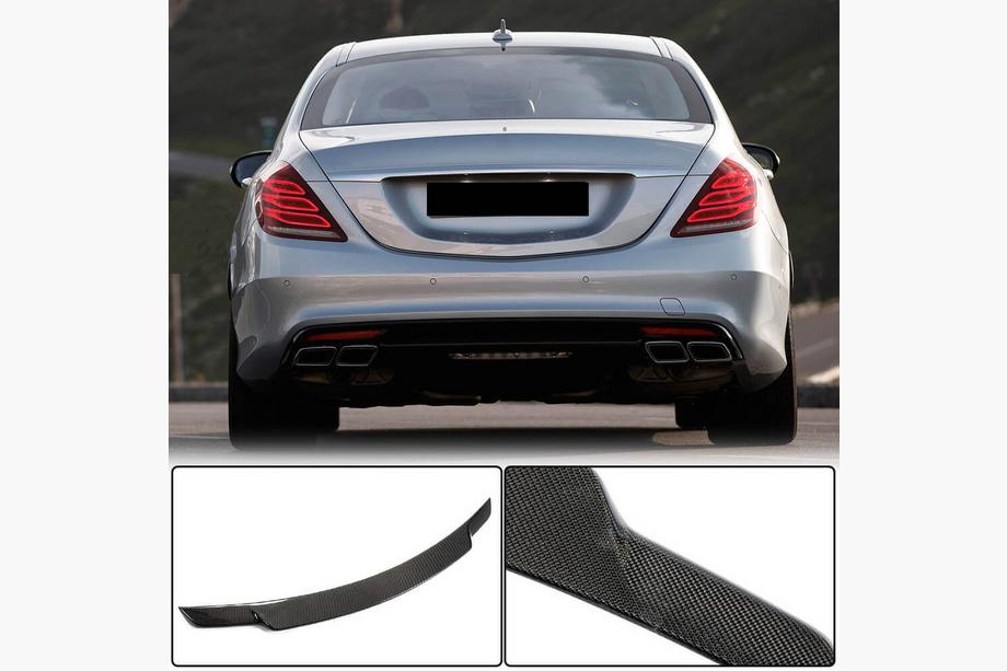 Mercedes S-сlass W222 2013–2022 Spoiler V2 (kolfiber) Image