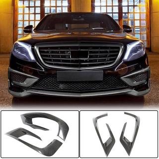 Frontstötfångarinsatser V1 (för S63 AMG 2014-2017, kolfiber) foto 1