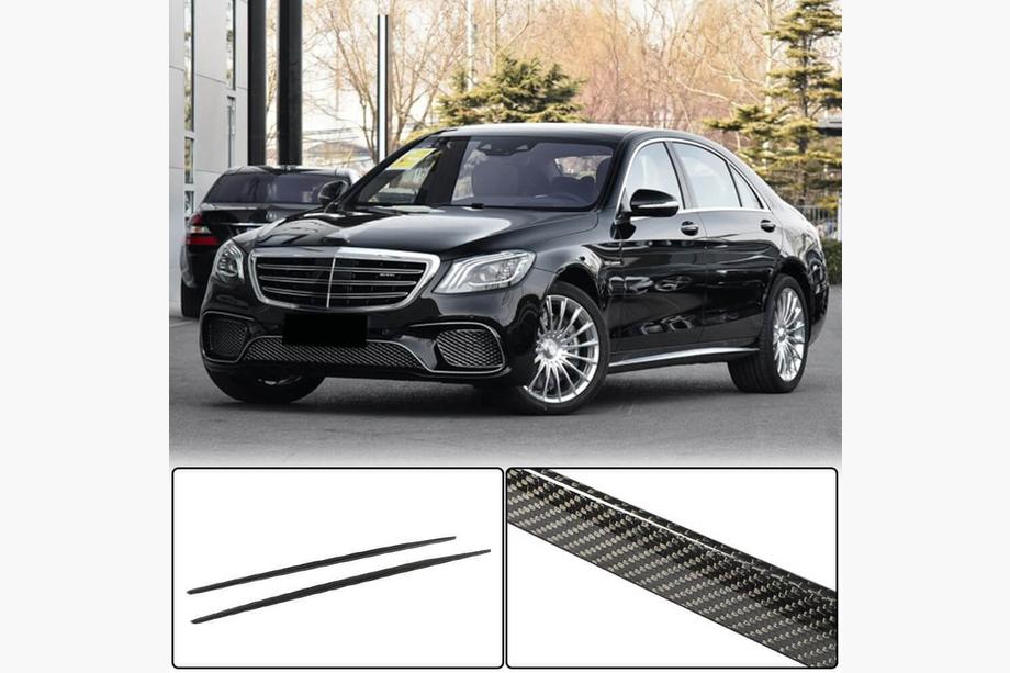 Mercedes S-class W222 2013–2022 Sidokjolar (för S63 AMG 2014-2017, kolfiber) Image