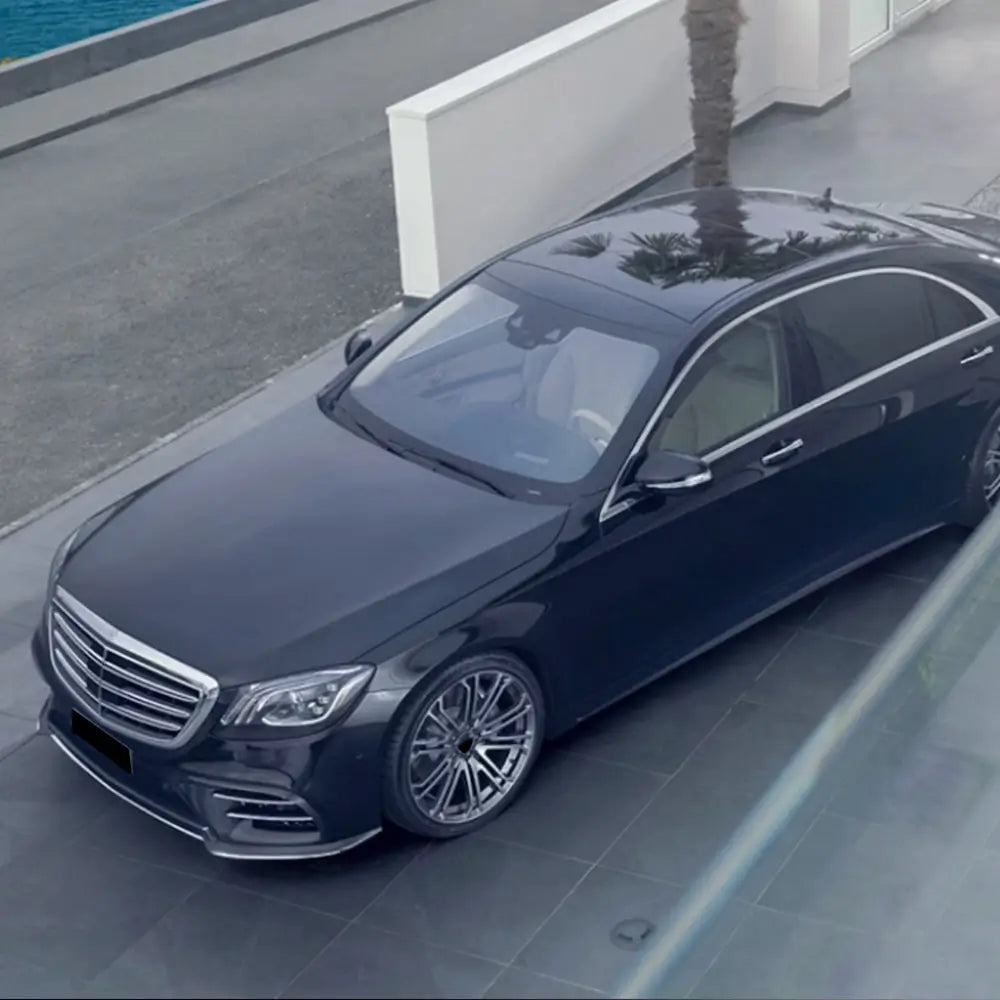Frontspoilerläpp för främre stötfångare (för AMG-Line 2018-2022, kolfiber) foto 3