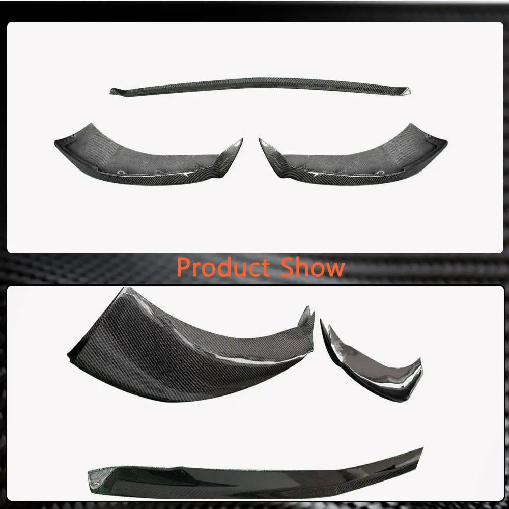 Mercedes S-class W222 2013–2022 Frontspoilerläpp för främre stötfångare (för AMG-Line 2018-2022, kolfiber) foto 5