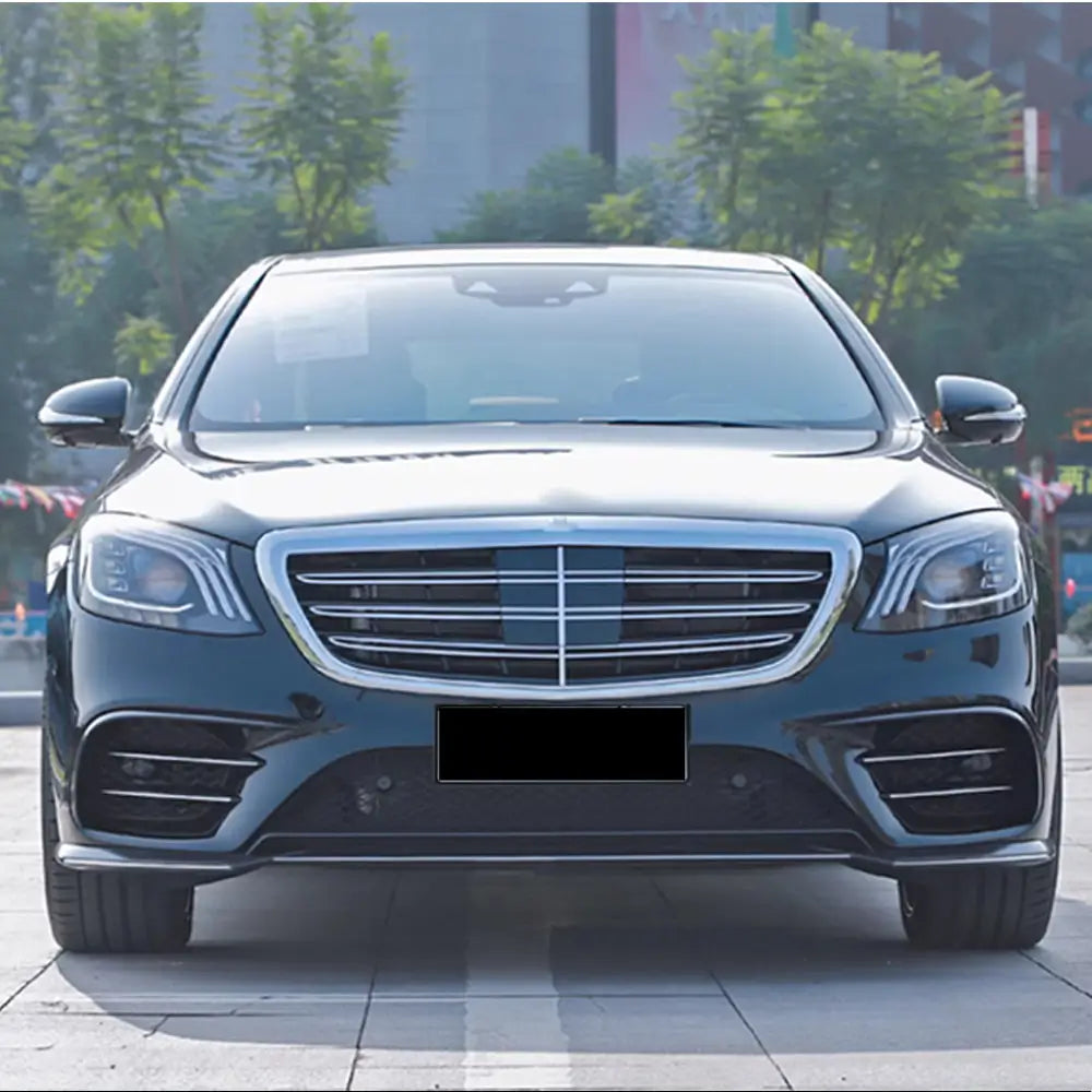 Frontstötfångarinsatser V2 (för S63 AMG 2014-2017, kolfiber) foto 2