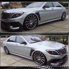 Mercedes S-class W222 2013–2022 Kolfiber-skärmkanter för framskärmar (för 2014-2017, Carbon) foto 5