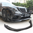 Mercedes S-class W222 2013–2022 Front bumperlip (för S63/S65 AMG 2018-2022, kolfiber) foto 1