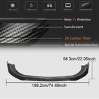 Mercedes S-class W222 2013–2022 Front bumperlip (för S63/S65 AMG 2018-2022, kolfiber) foto 6