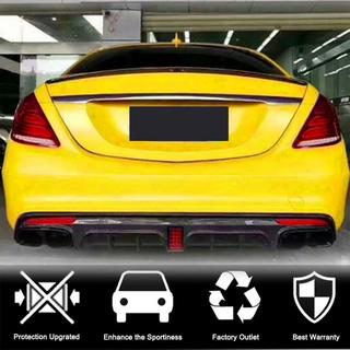 Bakre stötfångardiffusor med avgasändrör (för S63 AMG 2014-2017, kolfiber) foto 3