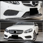 Mercedes E-class W212 2009–2016 Frontläpp till stötfångare Lip V1 (för AMG-Line 2013-2016, kolfiber) foto 4