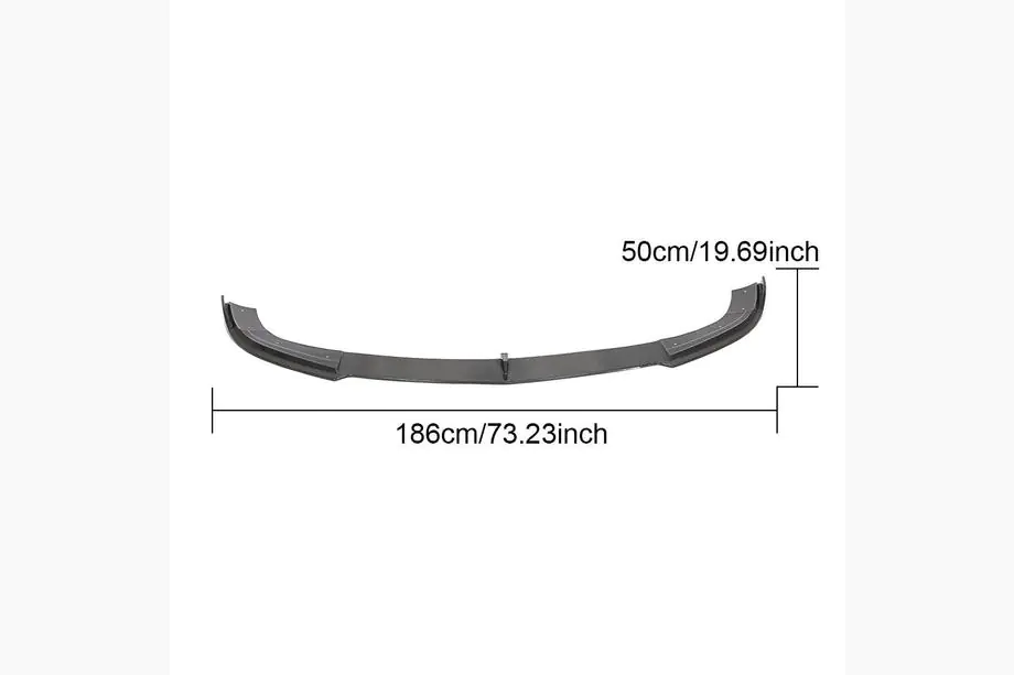 Mercedes E-class W212 2009–2016 Frontspoilerläpp till främre stötfångare Lip V2 (för AMG-Line 2013-2016, kolfiber) Foto 6