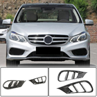 Mercedes E-class W212 2009–2016 Inserts till främre stötfångare (för AMG-Line 2013-2016, kolfiber) foto 1