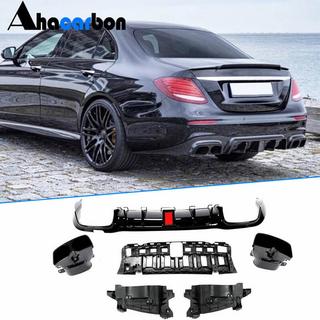 Bakre stötfångardiffusor med avgasändrör V1 (för AMG/AMG-Line 2016-2019, kolfiber) foto 1