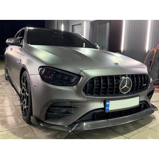 Frontläpp till stötfångare fram (för AMG-Line 2020-2023, kolfiber) foto 4