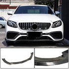 Mercedes E-klass W213 2016–2023 Frontspoilerläpp Lip V1 (för E63 AMG 2016-2019, kolfiber) foto 1