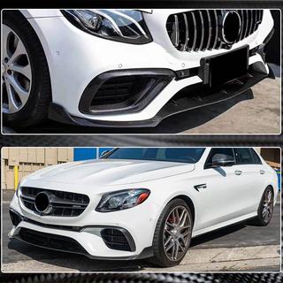 Frontspoilerläpp Lip V1 (för E63 AMG 2016-2019, kolfiber) foto 4