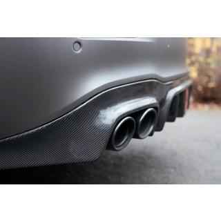 Bakre stötfångardiffusor (för E63 AMG 2020-2023, kolfiber) foto 2