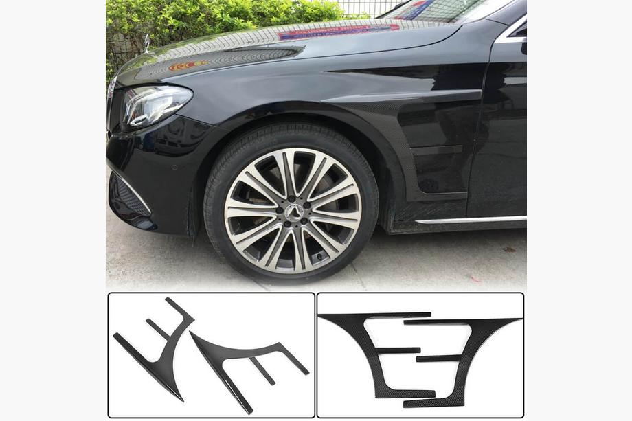 Mercedes E-klass W213 2016–2023 Kolfiberkåpor till framskärmar (AMG-Line/E43 AMG 2016-2019, Carbon) Image