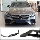 Mercedes E-klass W213 2016–2023 Frontlip till stötfångare Lip V2 (för E63 AMG 2016-2019, kolfiber) foto 1