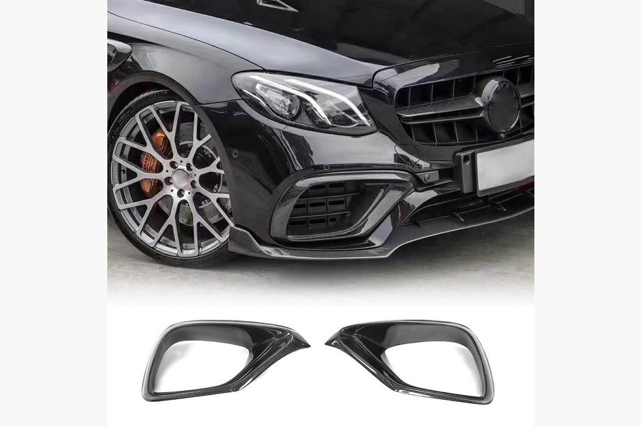 Mercedes E-klass W213 2016–2023 Frontsplitters i kolfiber (för E63 AMG 2016-2019) Image