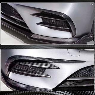 Frontstötfångar-detaljer V1 (för E43 AMG 2016-2019, kolfiber) foto 4
