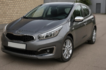 Kia Ceed 2012–2018 Spegelskal (2 st, rostfritt stål) foto 1