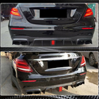 Mercedes E-klass W213 2016–2023 Bakre stötfångardiffusor med avgasutblås V2 (för AMG/AMG-Line 2016-2019, kolfiber) foto 5
