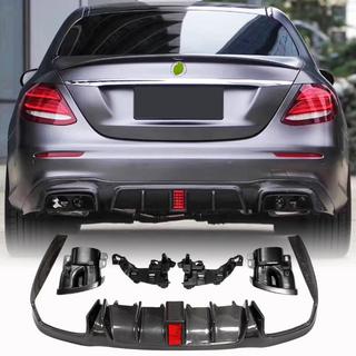 Bakre stötfångardiffusor med avgasutblås V2 (för AMG/AMG-Line 2016-2019, kolfiber) foto 1